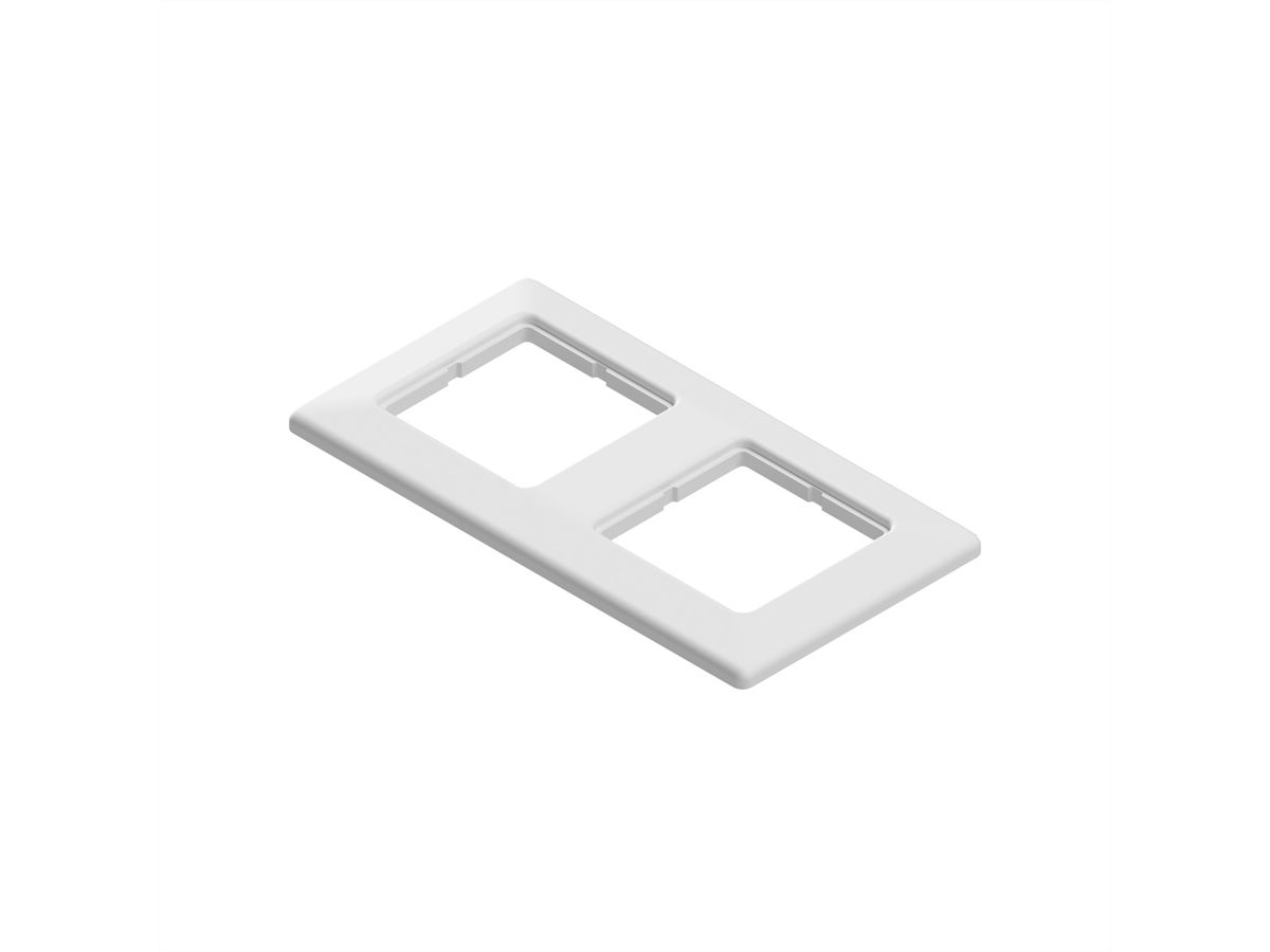 EasyLan double cover frame, white RAL 9010