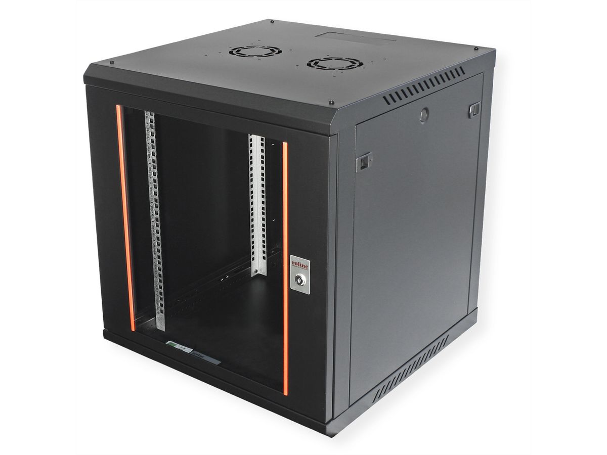 ROLINE 19-inch wandbehuizing Basic Plus 12U, 600x600 BxD zwart