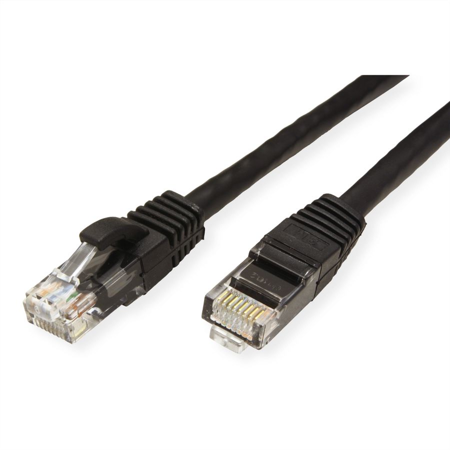 VALUE Patchkabel Kat.6A (Class EA) UTP, zwart, 2 m