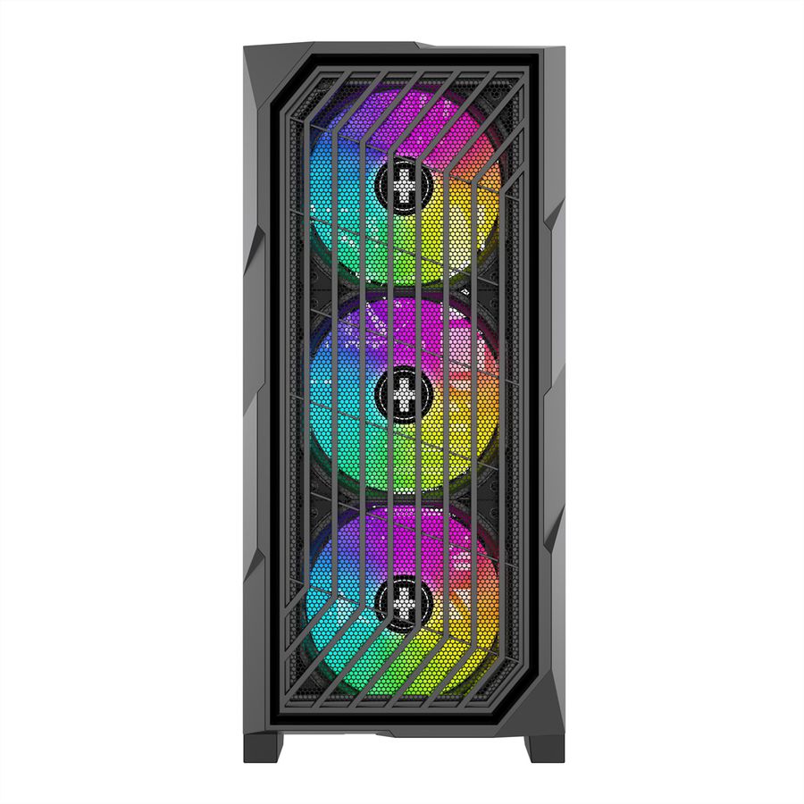 XILENCE Xilent Breeze II ATX pc-behuizing zwart, X812.ARGB Gaming ATX pc-behuizing zwart