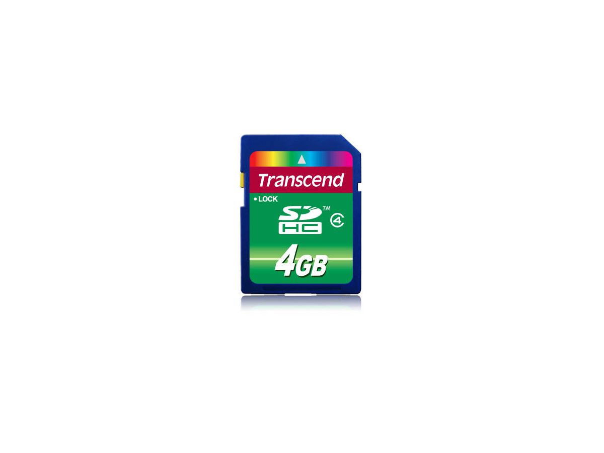 Transcend TS4GSDHC4 flashgeheugen 4 GB SDHC