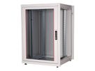 ROLINE 19-inch netwerkkast Basic 22 U, 800x800 BxD Glazen deur grijs
