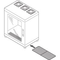 SCHROFF Epcase luchtfilterset voor 19'' koffer 500-600D (x3)