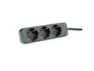 ROLINE Power Strip, 3-way, black, 3 m