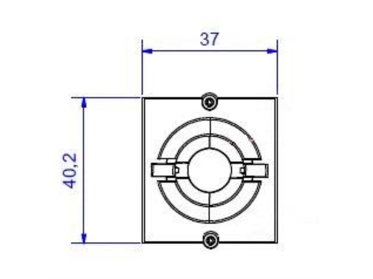 BACHMANN frame 1xKBD Ø 11 mm