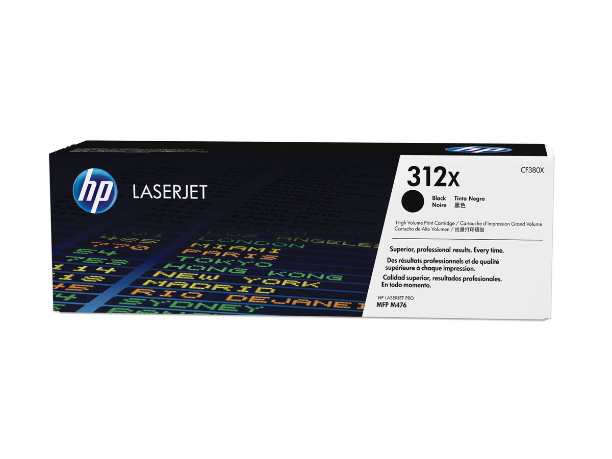 HP 312X high-capacity zwarte LaserJet tonercartridge
