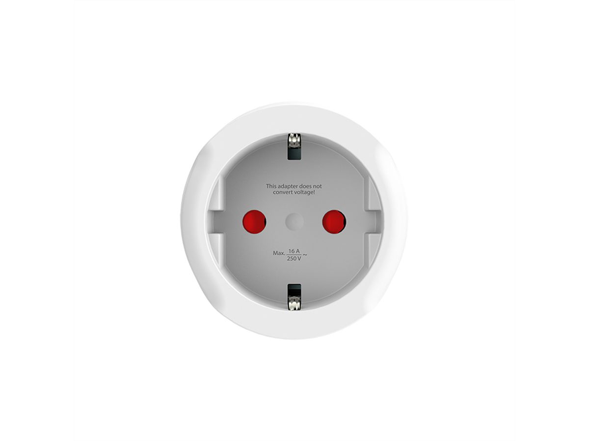 Skross Europe to Switzerland + Italy + Brazil Travel Adapter, For 2- and 3-pole devices  (Safety Contact or Euro plug)