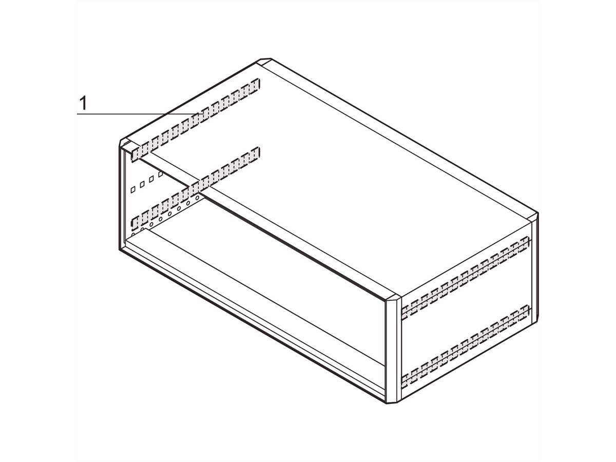 SCHROFF RatiopacPRO EMC Shielding Kit, Side Panel to Cover Plate, 315 mm