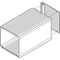 SCHROFF HF Frame Type Plug-In Unit Rear Panel, Cut-Out for One Connector, 3 U, 10 HP