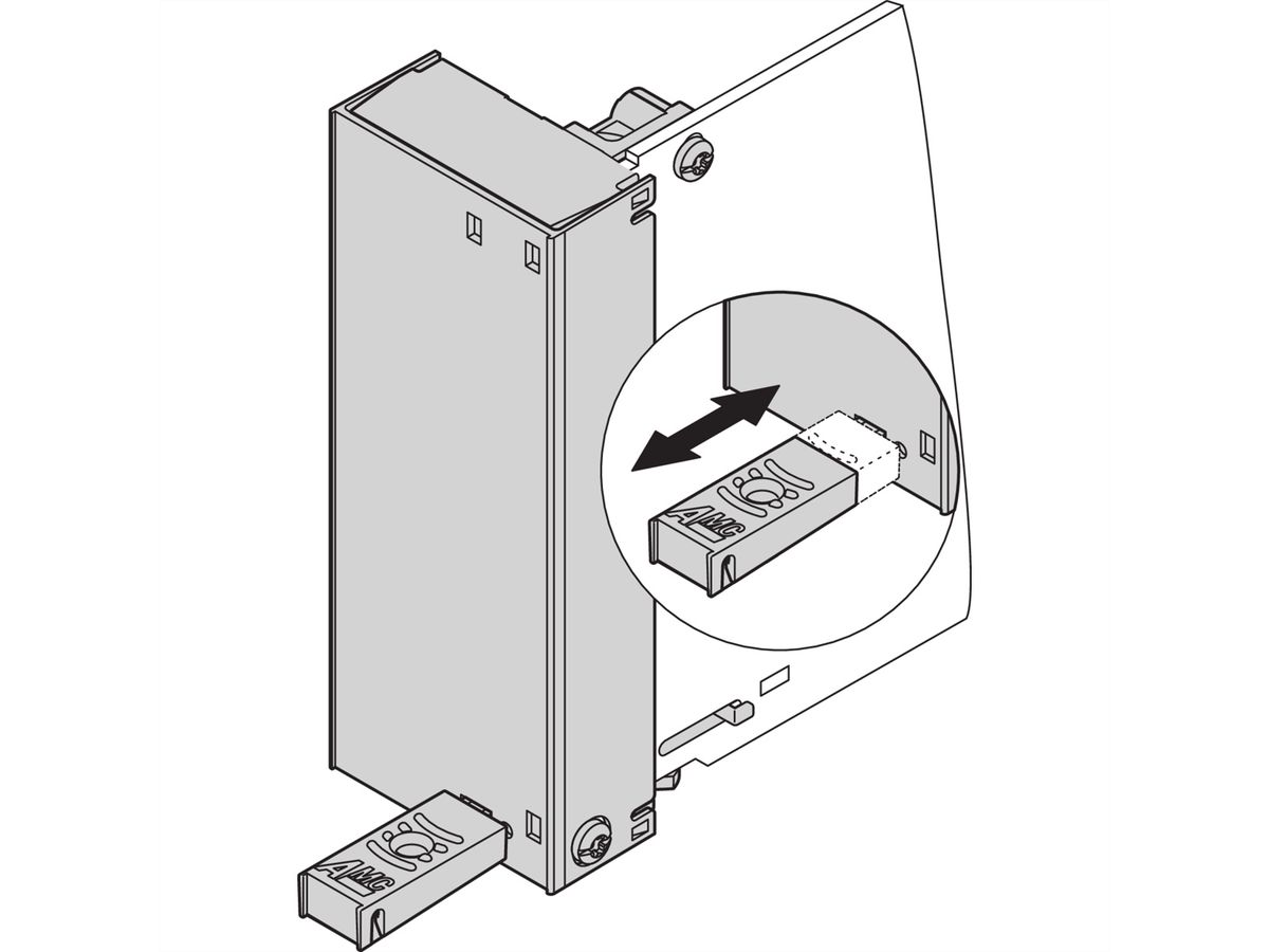 SCHROFF AMC trekgreepmechanisme, AMC.0 R2.0, dubbel compact