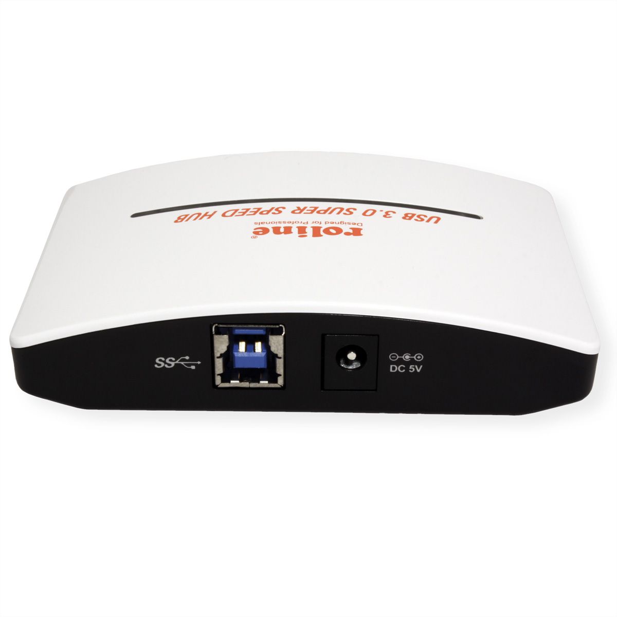 ROLINE USB 3.2 Gen 1 Hub, "Black and White", 4 poorts, met voeding