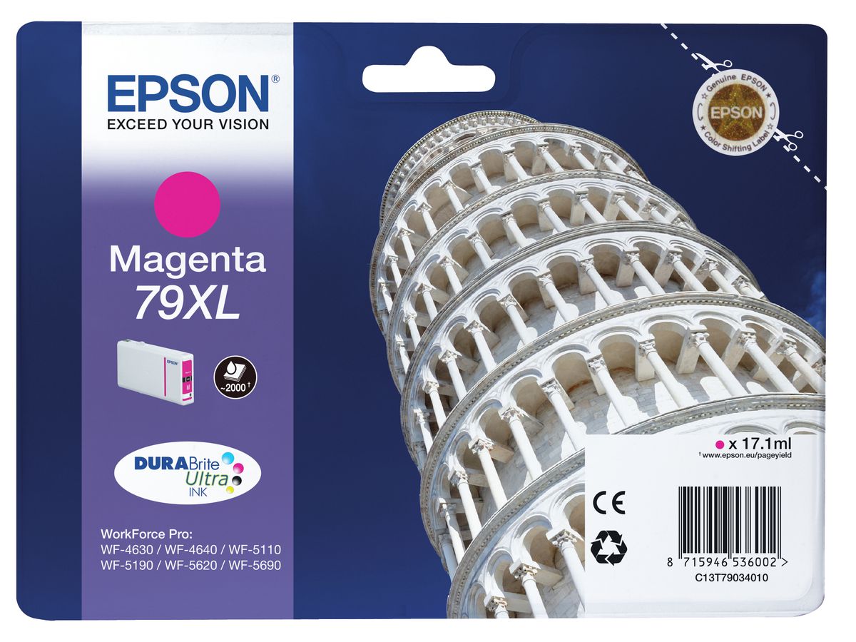 Epson Singlepack Magenta 79XL DURABrite Ultra Ink