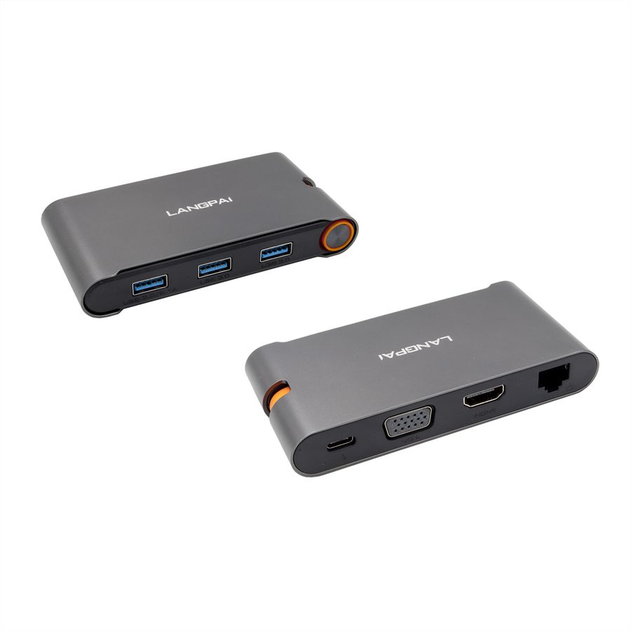 EXSYS EX-1220HM USB 3.2 Gen1 C-HUB 7 Ports für Notebook, Matebook und MacBook