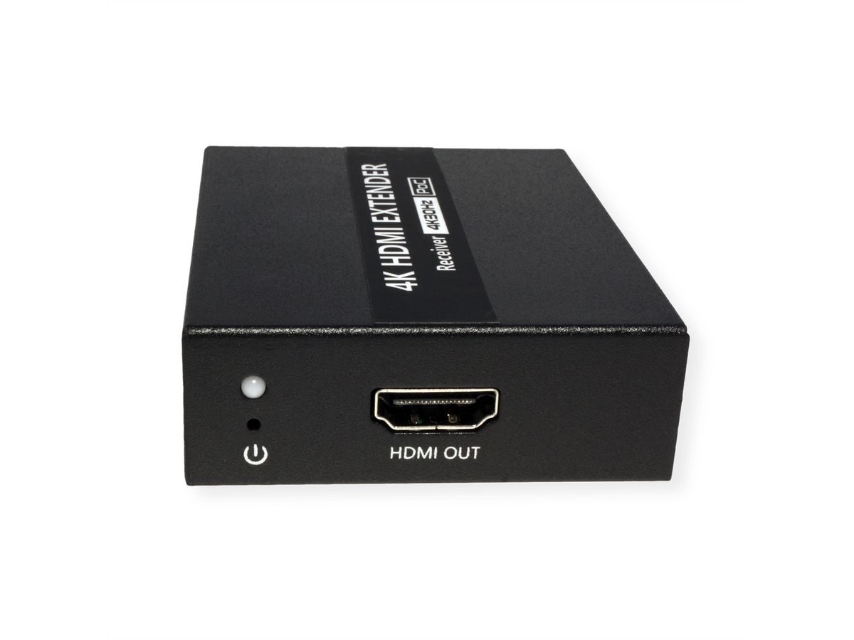 VALUE HDMI A/V Extender via Cat.6A kabel, 4K@30Hz, 40m