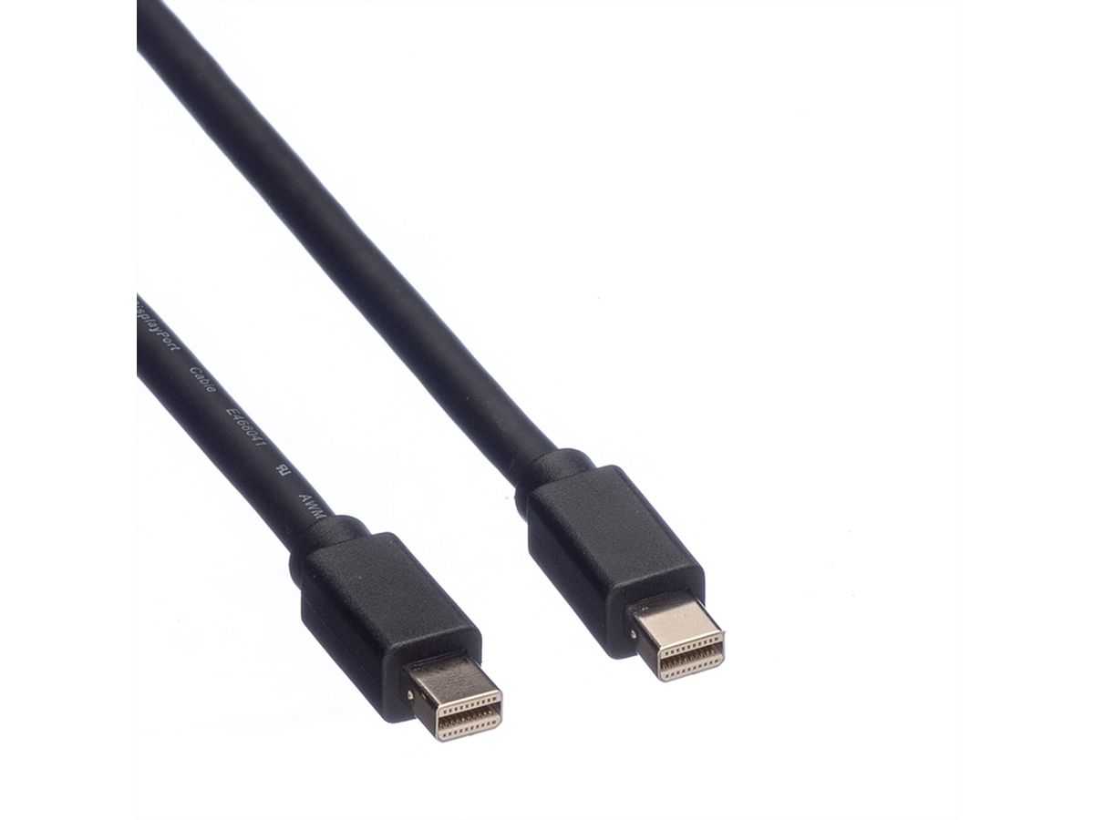 ROLINE DisplayPort Cable, Mini DP - Mini DP, M/M, black, 2 m