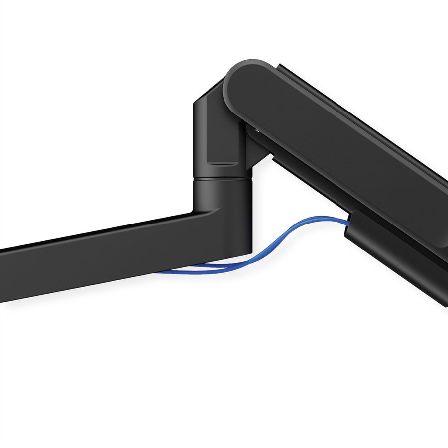 ROLINE Heavy Duty Monitor Arm, Pole-Mounted, Gas Spring, 24–57 inch, max. 27 kg, black