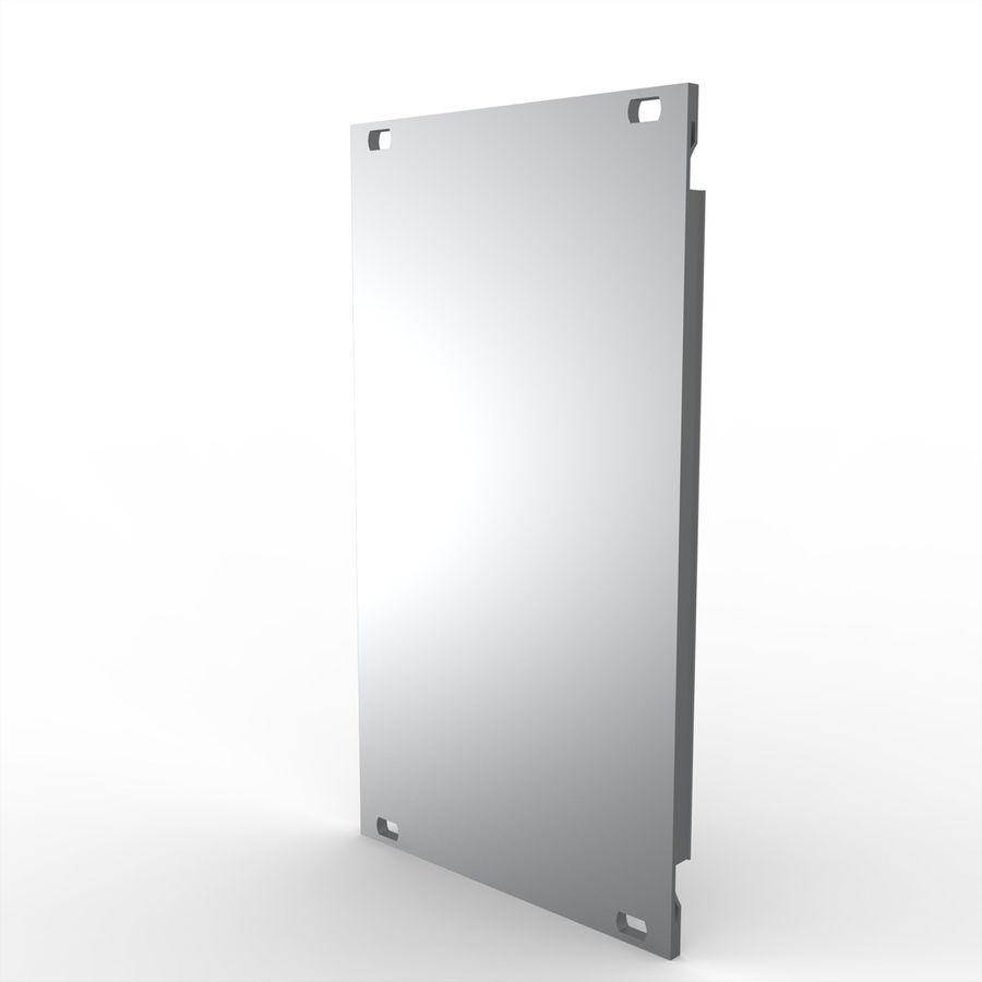 SCHROFF Front Panel, U-profile, Refrofit Shielding, 3 U, 14 HP, 2.5 mm, Al, Front Anodized, Rear Conductive