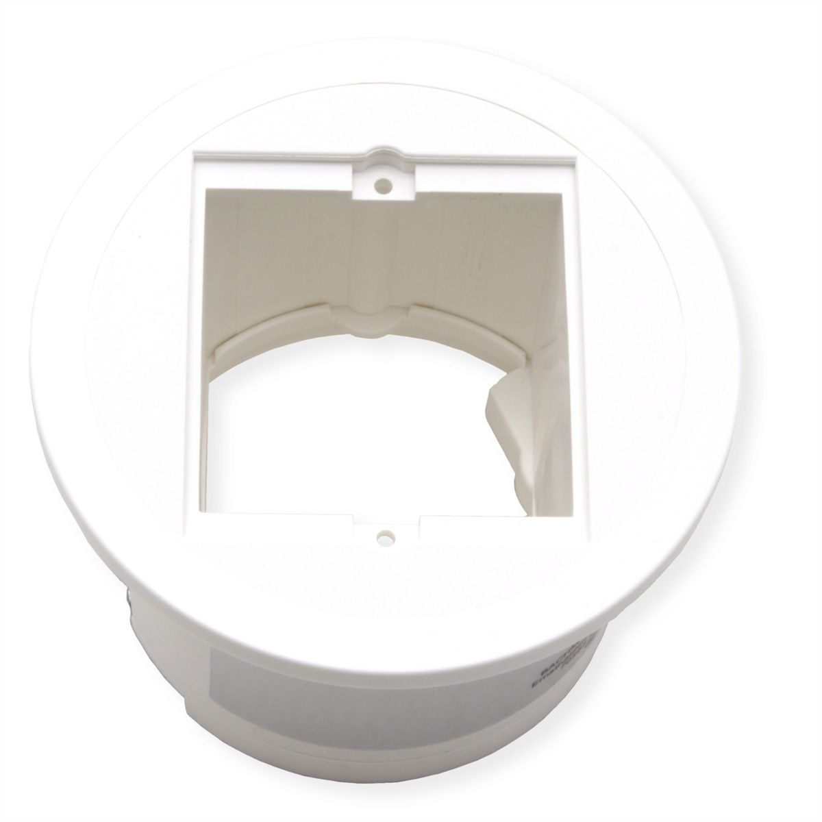 BACHMANN PIX 1xCM RAL9010 Decorative ring in stainless steel look