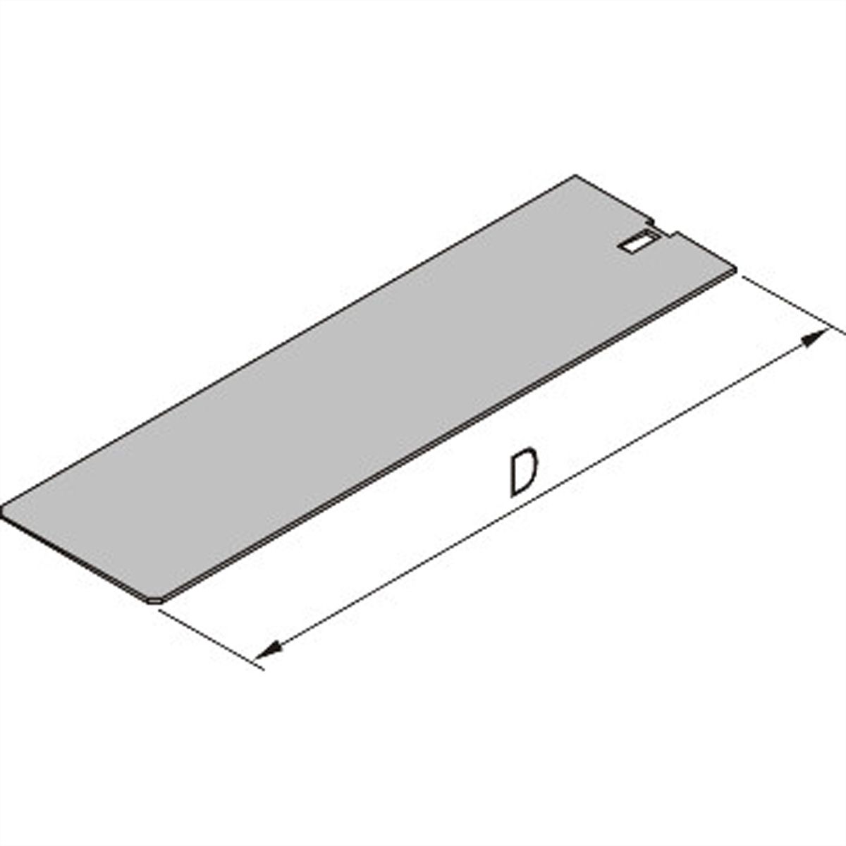 SCHROFF afdekplaat voor insteekmodule met frame, zonder perforatie, 10 pk, 167 mm