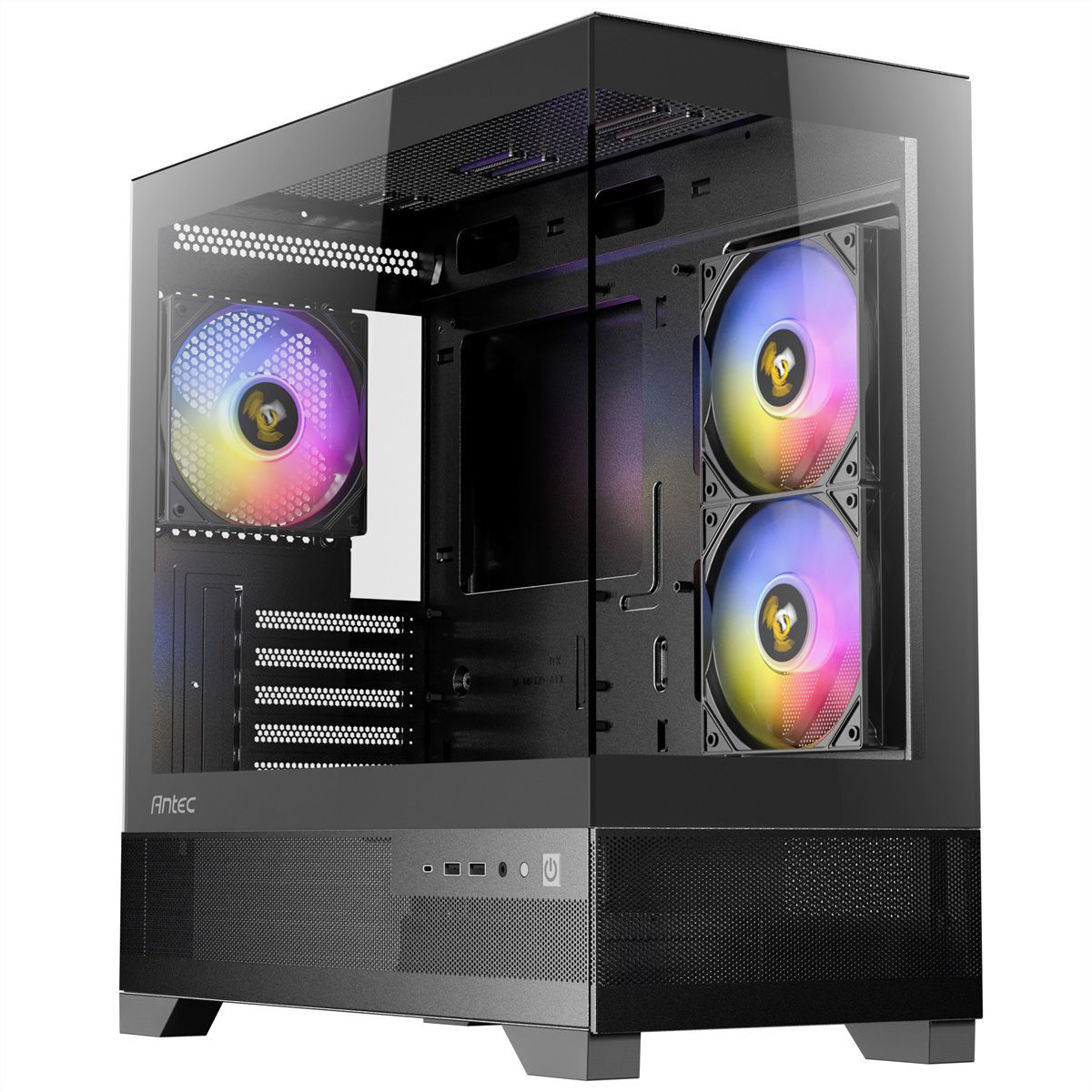 ANTEC CX500M ARGB PC Gehäuse Mini Tower Micro-ATX, schwarz