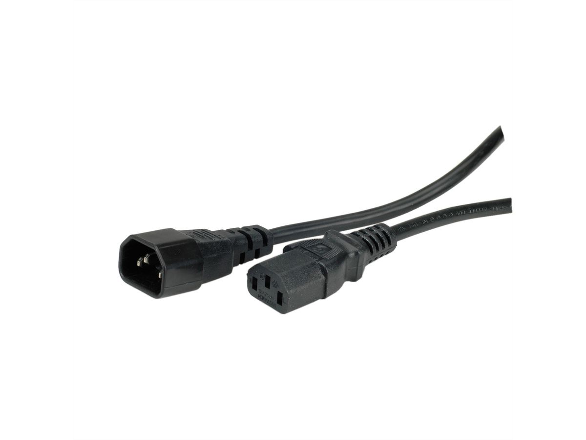 VALUE Monitor Power Cable, IEC 320 C14 - C13, black, 0.5 m