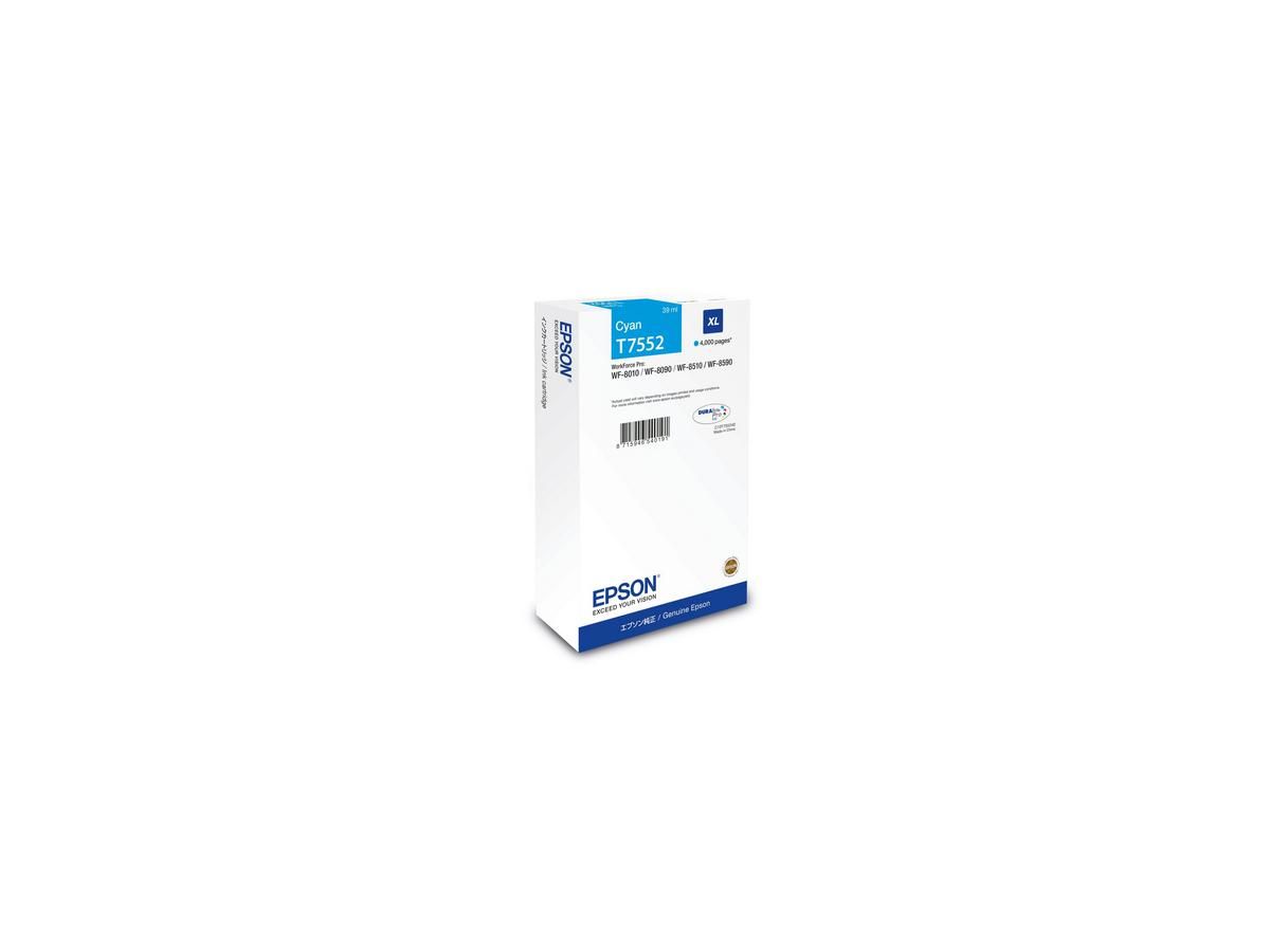 Epson C13T75524N inktcartridge 1 stuk(s) Origineel Hoog (XL) rendement Cyaan