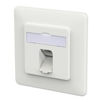 METZ CONNECT E-DAT C6A LSA++ Dose, 1 Port, UP, verkehrsweiß