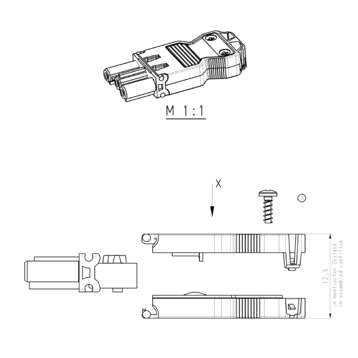 BACHMANN appliance coupler GST18/3 white