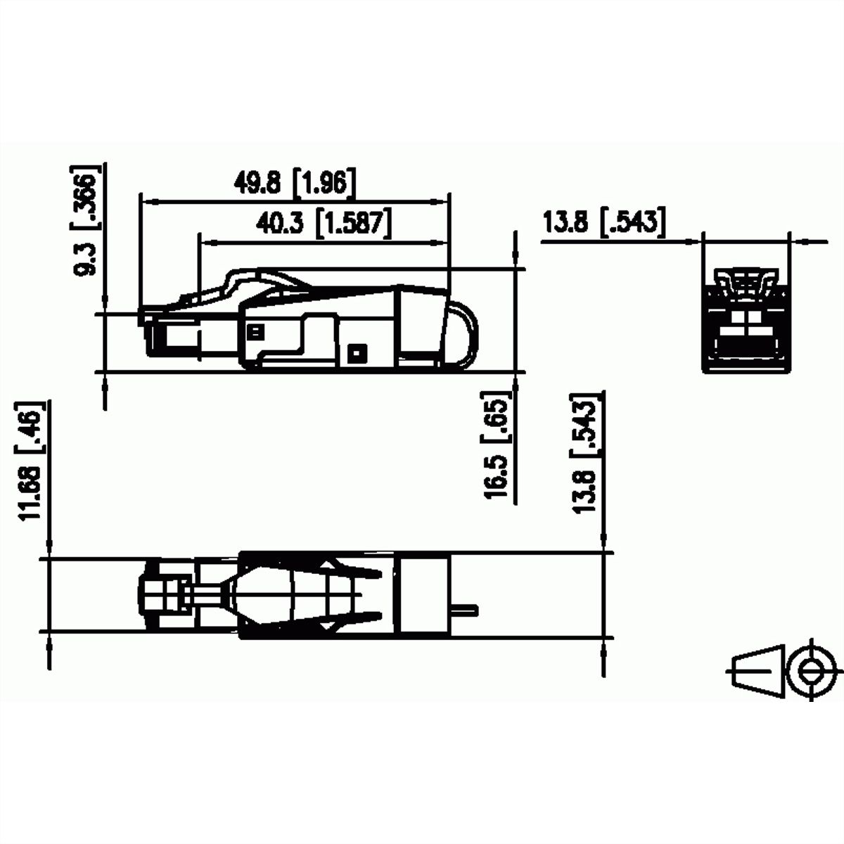 METZ CONNECT C6A RJ45 veldconnector pro