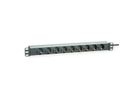 ROLINE PDU for Cabinet, 9x socket, 45°, 16A, Aluminium, 2 m