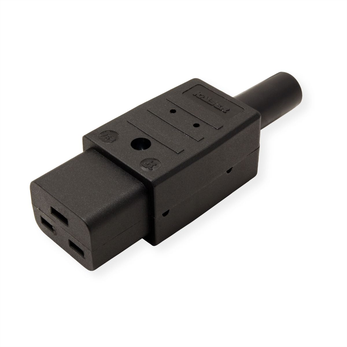 BACHMANN Apparaten stroom connector IEC320 C19 16A/250VAC, zwart