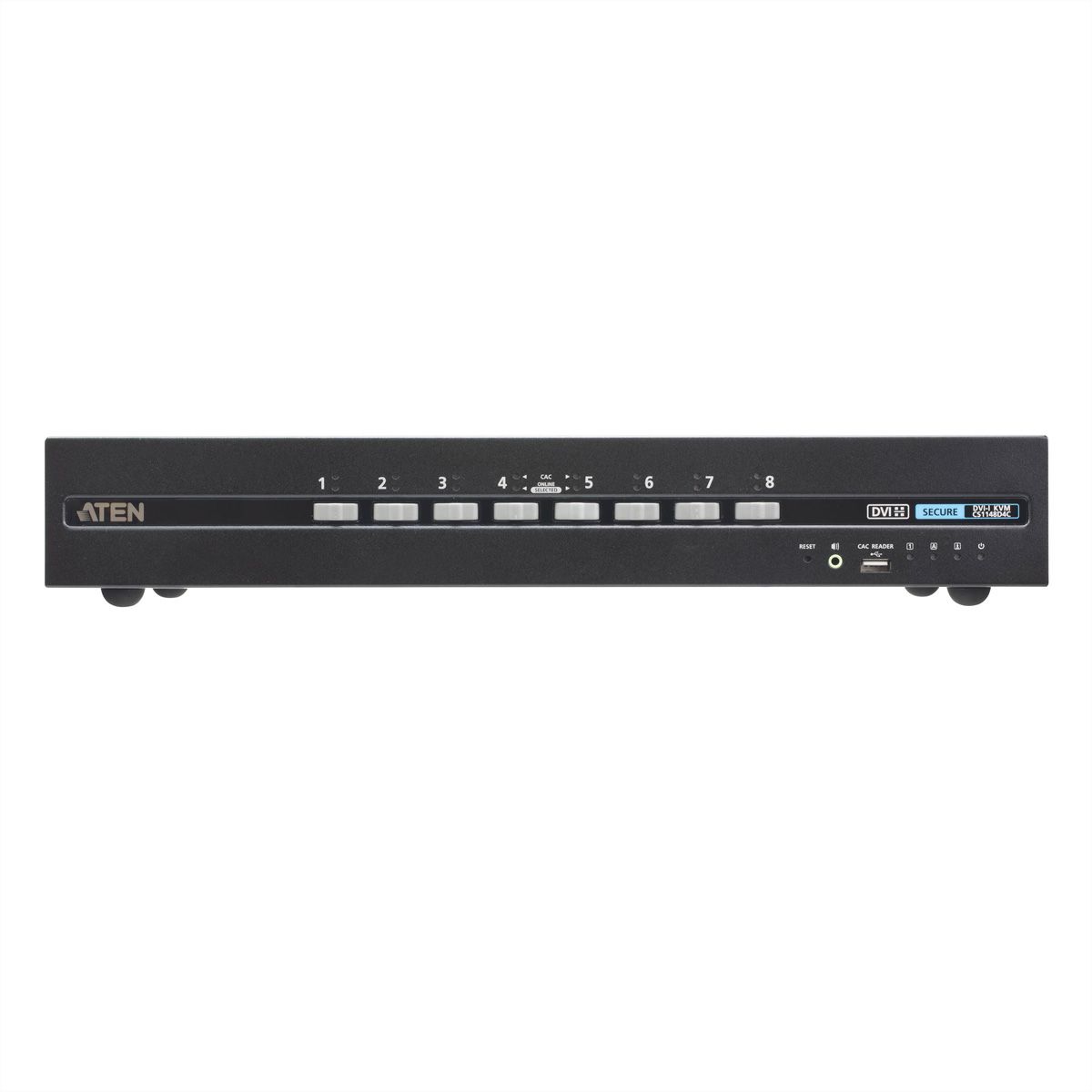 ATEN CS1148D4C 8-Poorts USB 4K DVI Dual Display Secure KVM met Card Reader