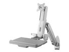 SCHROFF Adjustable Monitor Arm with Keyboard Tray, max. 8 kg