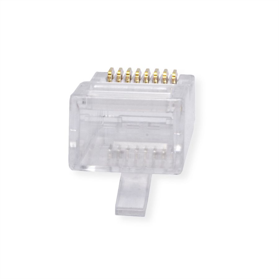ROLINE Cat.6A (Class EA) Modular Plug, unshielded, for Solid/Stranded Wire, 10 pcs.