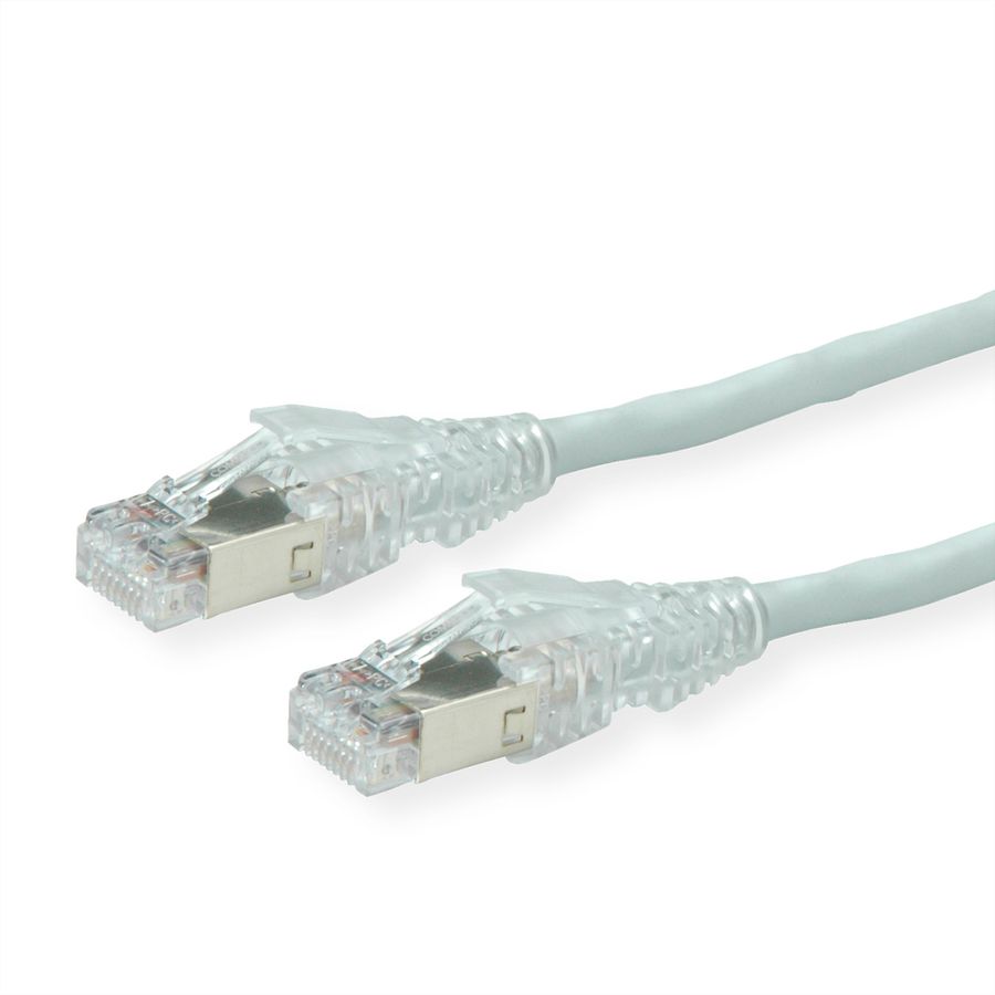 DÄTWYLER patchkabel Cat.6A (klasse EA) S/FTP, CU 7702 flex LSOH, AMP v2, crossed, grijs, 1 m