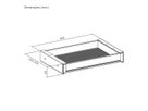 VALUE Ultra-Slim Underdesk Mount Storage Drawer, 420 mm width, black