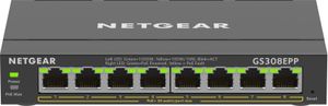 NETGEAR 8-Port Gigabit Ethernet High-Power PoE+ Plus Switch (GS308EPP)