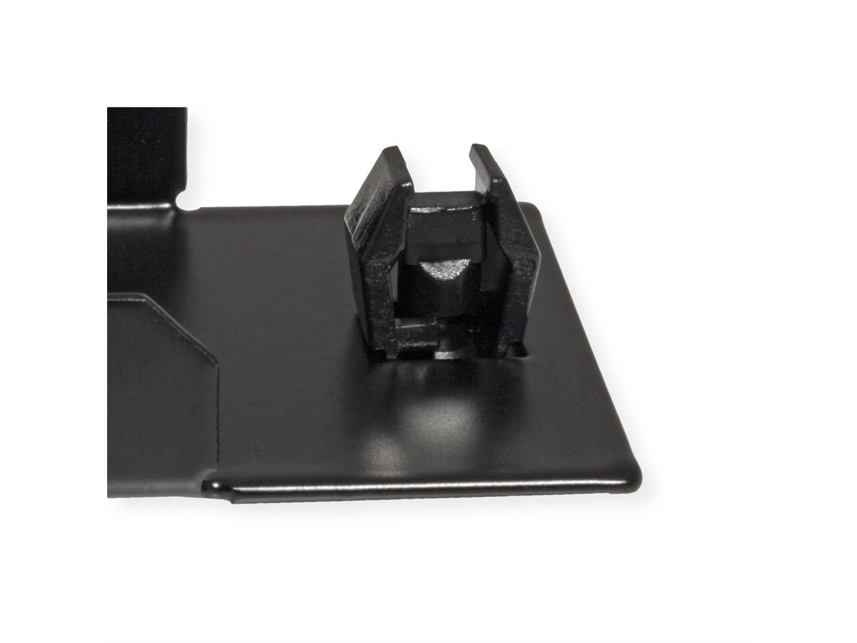 VALUE 19" Blank Panel, Snap-in, 1U, Metal, black