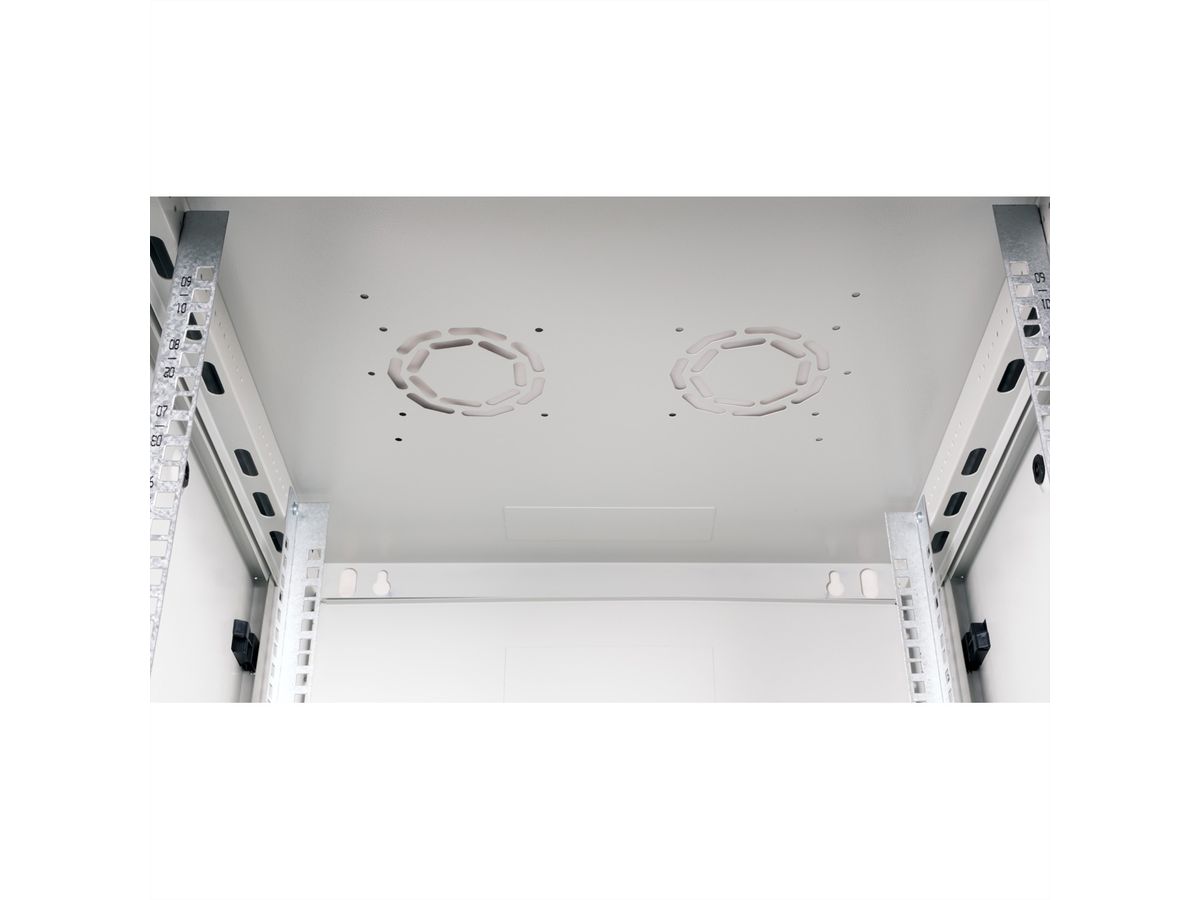 ROLINE 19-inch wandbehuizing Basic Plus 9U, 600x600 BxT grijs