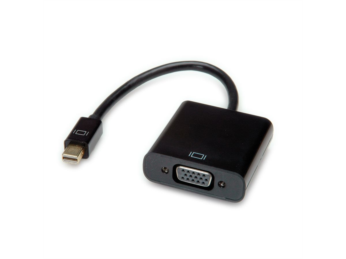 VALUE Mini DisplayPort-VGA Adapter, Mini DP Male - VGA Female