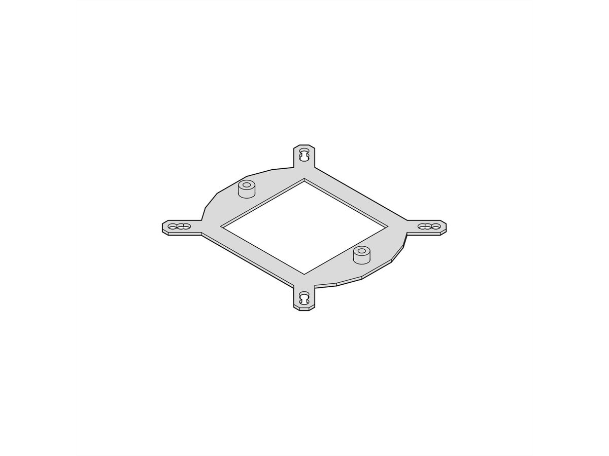 SCHROFF Interscale Montagesteun voor 70 mm Flexibele Warmtegeleider (FHC), Intel CPU