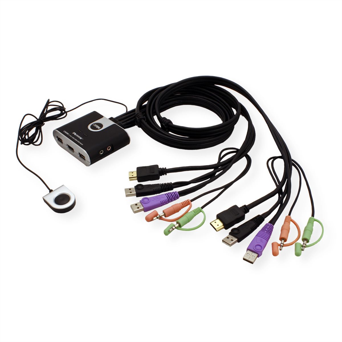ATEN CS692 KVM switch, USB, HDMI, audio, 2 poorts