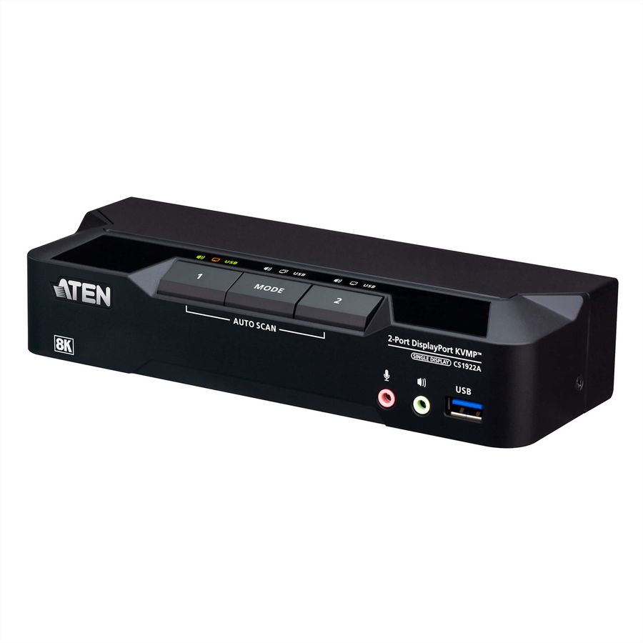 ATEN CS1922A 2-poorts USB 3.0 8K DisplayPort KVM-switch