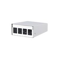 METZ CONNECT Keystone AP-behuizing 4-poorts zuiver wit RAL9010