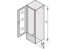 SCHROFF Varistar Connection Plate for Shortened Door/Rear Panel, With brush strip, RAL 7035, 400H 800W