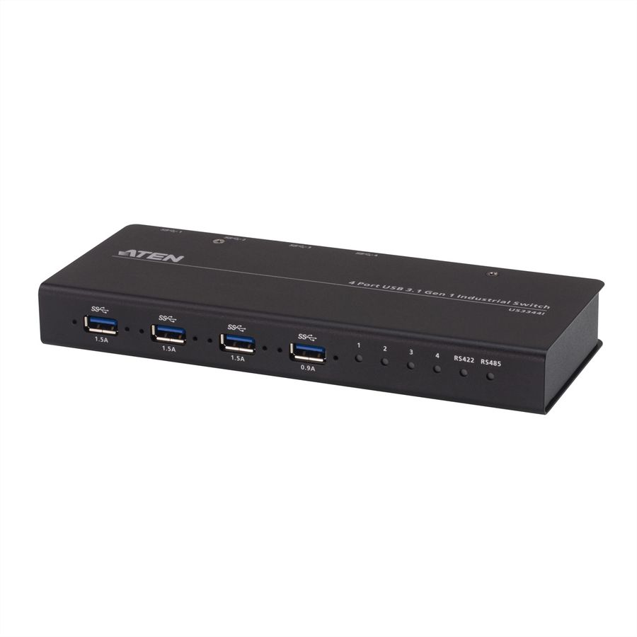 ATEN US3344i industriële hub switch 4x4 USB 3.1 Gen 1