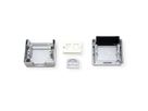 TELEGÄRTNER, data outlet IP44, 75x86x58, grey, incl. mounting plate for 2x AMJ resp. UMJ Module/Adaptor
