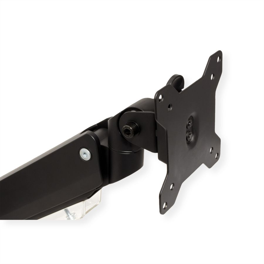 ROLINE Dual LCD Monitor Stand Pneumatic, Desk Clamp, Pivot, 5 Joints, max. 15 kg, up to 35"