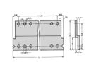 SCHROFF Z-rail voor stekkerverbinding DIN 41617, 31-polig, 84 pk