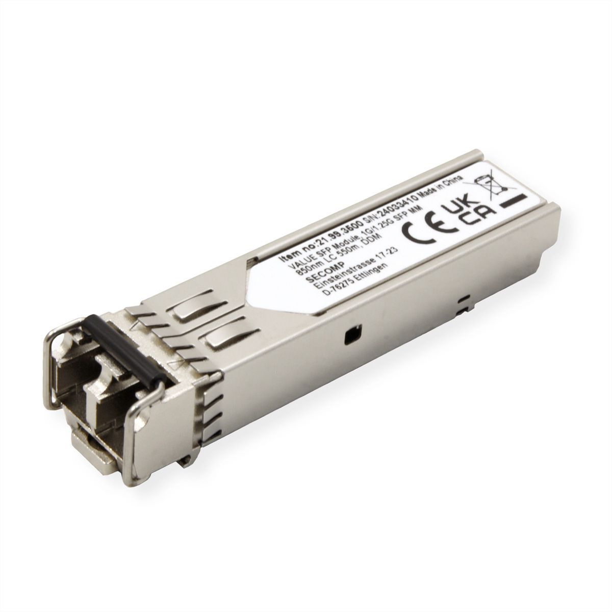 VALUE SFP-module (MiniGBIC) SX/LC, 1/1.25G, Multimode 850nm, max. 550m